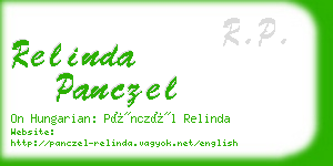 relinda panczel business card